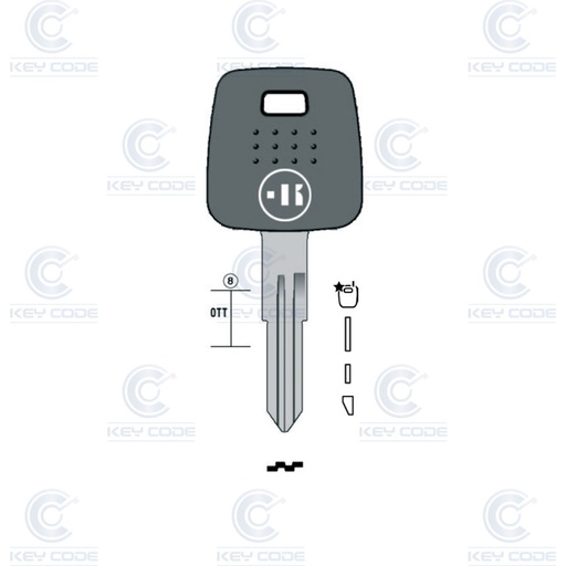 [KL-NS27TK] CLE KEYLINE NISSAN POUR TRANSPONDEUR NS27 (NSN11)
