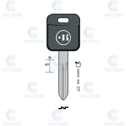 [KL-NS34BTK] LLAVE PARA TRANSPONDER KEYLINE NS34 (NSN14) PARA NISSAN 