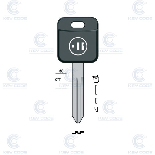 [KL-NS34BTK] CLE POUR TRANSPONDEUR KEYLINE NS34TK (NSN14) POUR NISSAN