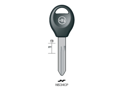 [KL-NS34CP] CLÉ KEYLINE NISSAN NS34CP (NSN14, DAT-15P3) 