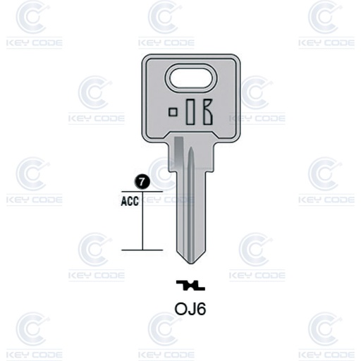 [KL-OJ6] LLAVE PARA MOTO ZADI, APRILIA KEYLINE ZAD14P (ZD16RP, ZA-4DP)