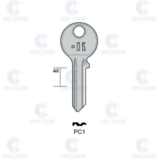 [KL-PC1] LLAVE KEYLINE PC CORTELLEZZI PC1 (PCI-1D)