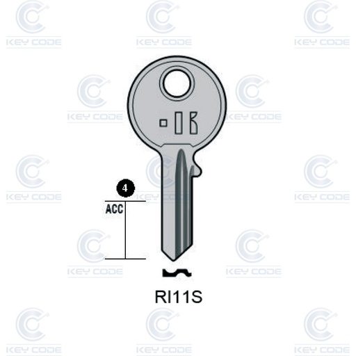 [KL-RI11S] LLAVE KEYLINE RONIS RI11S (RO21R, RO-16I)