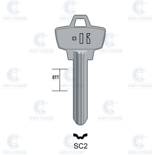 [KL-SC2] MANDO FIJO LEXUS 2 BOTONES TOY48 ID67 433 Mhz ASK