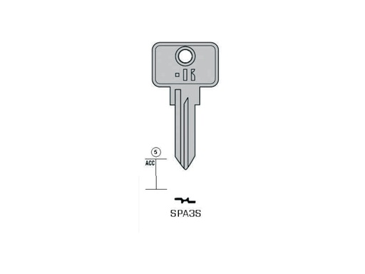 [KL-SPA3S] CLE KEYLINE CAMION SISPA SPA3S (SSA3R, SI-1D) 