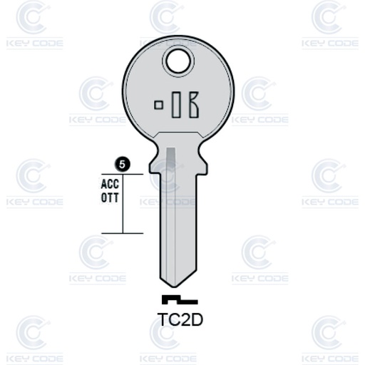 [KL-TC2D] LLAVE KEYLINE TRI CIRCLE TC2D (TL7, TRI-6D)