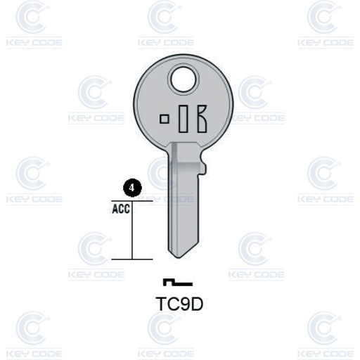 [KL-TC9D] LLAVE KEYLINE TRI CIRCLE TC9D (TL9, TRI-3D)