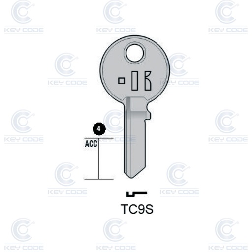 [KL-TC9S] LLAVE KEYLINE TRI CIRCLE TC9S (TL9R, TRI-3I)