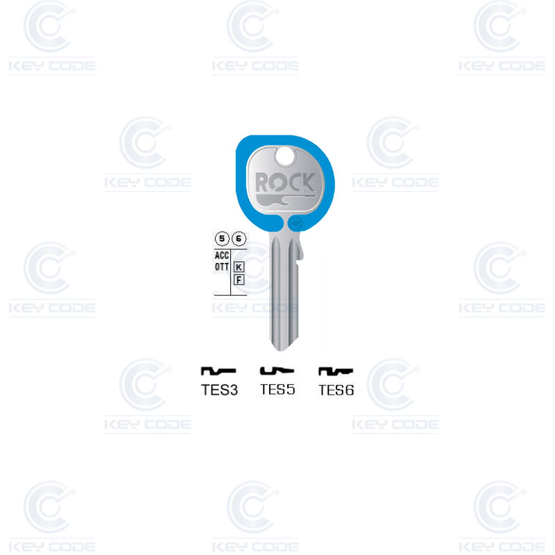 KEYLINE KEY TESA TES5 ROCK (TE2, TE8I) LIGHT BLUE Keycode