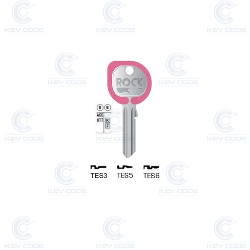 [KL-TES5-RK-FU] CLE KEYLINE TESA TES5 ROCK (TE2, TE-8I) FUCSIA