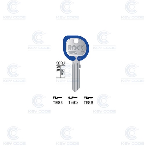 [KL-TES5-RK-MA] CLE KEYLINE TESA TES5 ROCK (TE2, TE-8I) BLEU FONCÉ