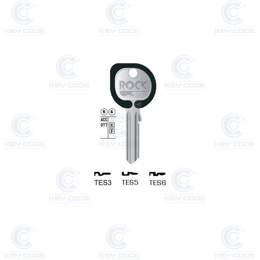 [KL-TES5-RK-N] CLE KEYLINE TESA TES5 ROCK (TE2, TE-8I) NOIR