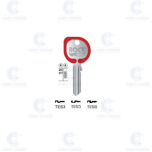 [KL-TES5-RK-R] CLE KEYLINE TESA TES5 ROCK (TE2, TE-8I) ROUGE