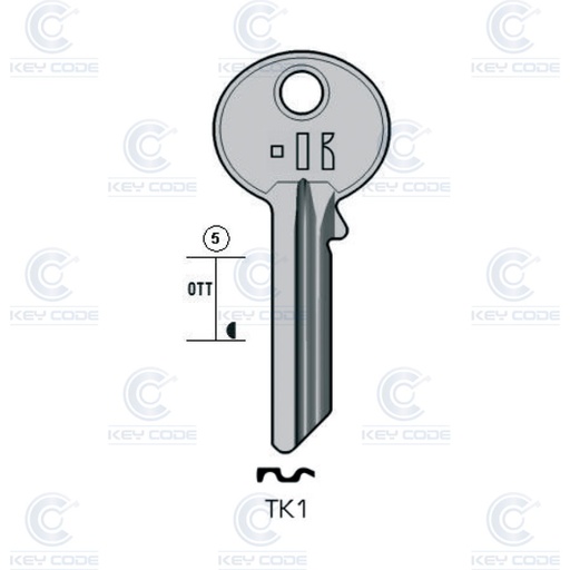 [KL-TK1] LLAVE KEYLINE TOK-WINKHAUS TK1 (TO1, TOK-5D)