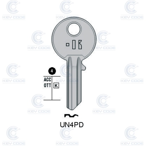 [KL-UN4PD] LLAVE KEYLINE UN4PD (UL060, U-3D)