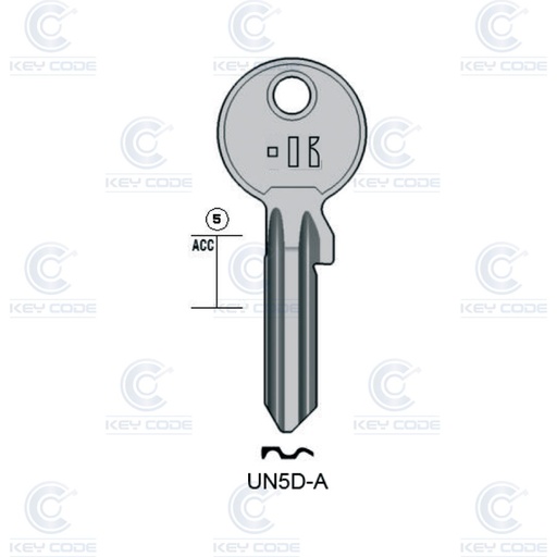 [KL-UN5D-A] CLE UNIVERSELLE KEYLINE  UN5D-A (UL050X, U-5D)