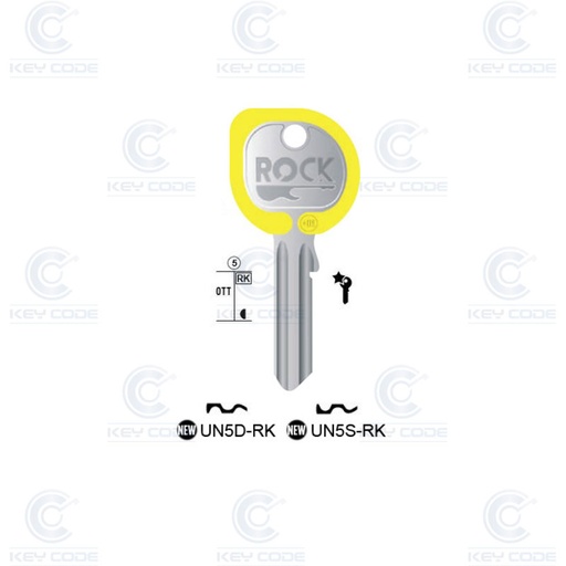 [KL-UN5D-RK-AM] LLAVE UNIVERSAL KEYLINE UN5D ROCK (UL050DZ, U-5D) AMARILLO
