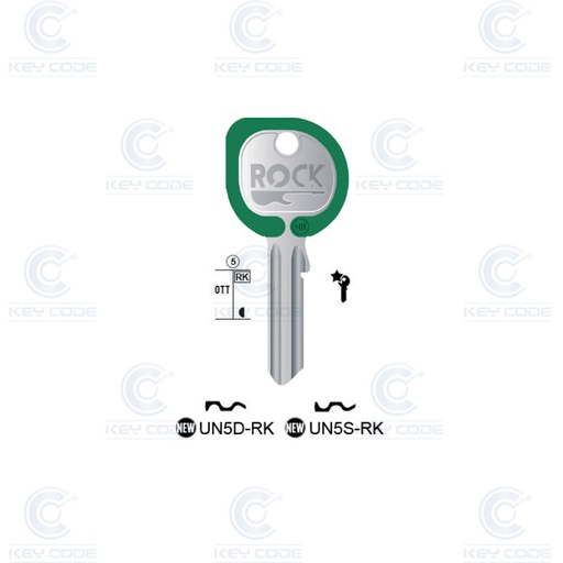 [KL-UN5D-RK-VE] CLE UNIVERSELLE KEYLINE UN5D ROCK (UL050DZ, U-5D) VERT