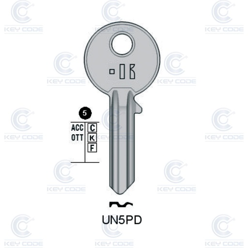 [KL-UN5PD] LLAVE KEYLINE UN5PD (UL058, U-3D) 