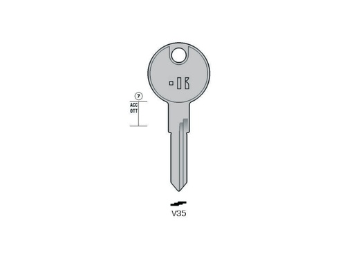 [KL-V35] LLAVE KEYLINE HUF V35 (HU49, VO-2)