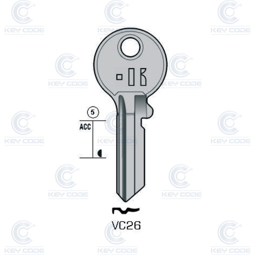 [KL-VC26] LLAVE KEYLINE VC26 (VAC151, VA-75D)