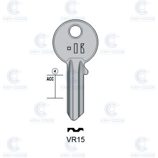 [KL-VR15] LLAVE KEYLINE VIRO VR15 (VI11, VI-5D)