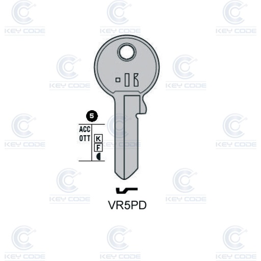 [KL-VR5PD] LLAVE KEYLINE VIRO VR5PD (VI086, VI-2I) 