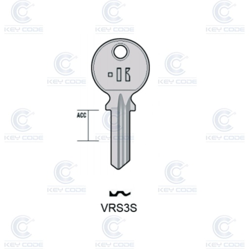 [KL-VRS3S] LLAVE MAGNETICA CON CANAL IZQUIERDO MG-6D