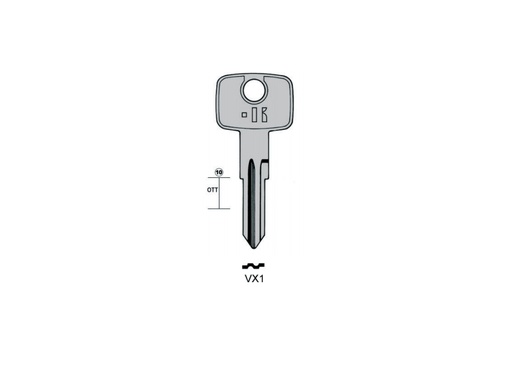 [KL-VX1] LLAVE KEYLINE OPEL VX1 (HU46, OP-S) 