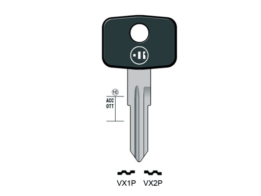 [KL-VX2P] LLAVE KEYLINE OPEL, VAUXHALL VX2P (YM28P, OP-DP)