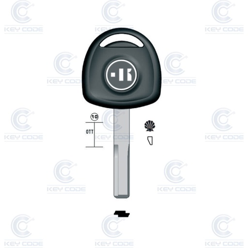 [KL-VX4TK] POD KEY OPEL, VAUXHALL VX4 (HU43, OP-WHP)
