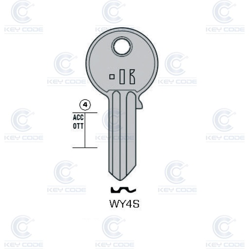 [KL-WY4S] LLAVE KEYLINE WALLY WY4S (WA2R, WA-4I)
