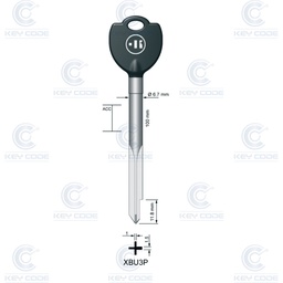 [KL-XBU3P] LLAVE KEYLINE DE 4 ENTRADAS XBU3P (XBW3P, BUR-3X)