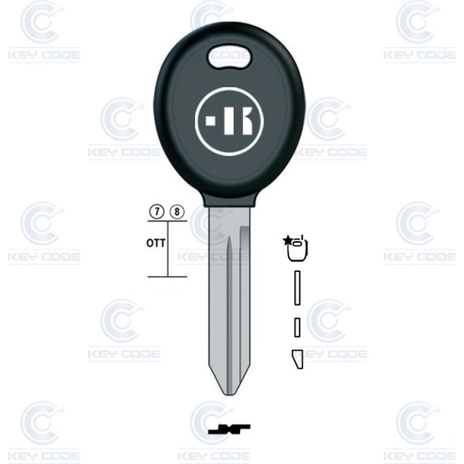 [KL-Y159TK] CARCASA MINI/ROVER/BMW OVALADA 2 BOTONES FIJA