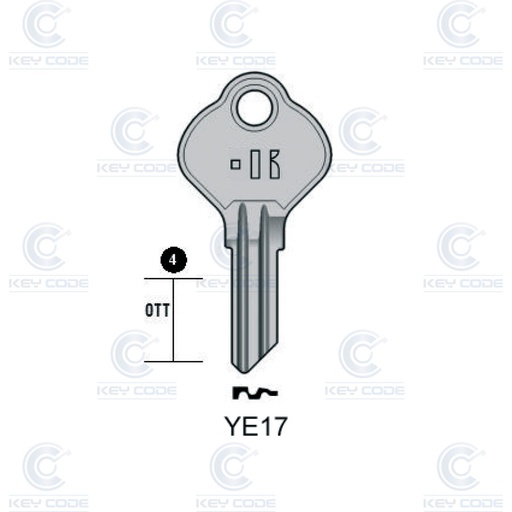 [KL-YE17] MANDO FIJO DE 3 BOTONES DE MINI ONE Y COOPER EWS 2004-2008 (66126955757, 66126931748) 433 Mhz ASK