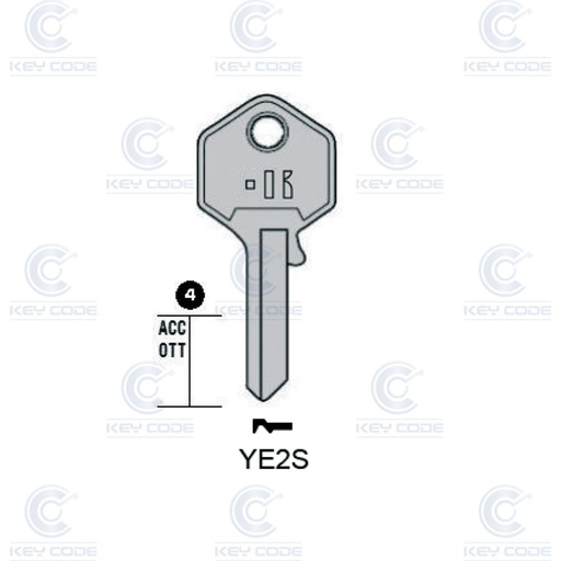 [KL-YE2S] LLAVE KEYLINE YALE YE2S (YA14R, YA-5D) 