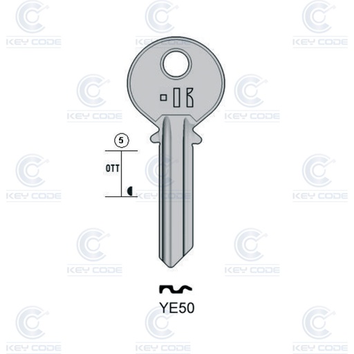 [KL-YE50] LLAVE KEYLINE YALE YE50 (YA5, YA-17D) 