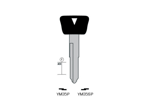 [KL-YM35SP] CLÉ KEYLINE MOTO YAMAHA YM35SP (YH35)