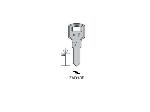 [KL-ZAD13S] CLÉ KEYLINE POUR MOTO ZADI, APRILIA ZAD13S (ZD13R, ZA-3D)