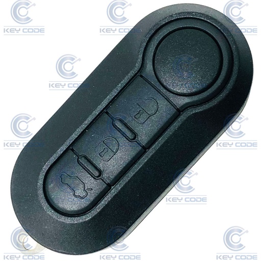[LA100TE01-E-OE] FOLDABLE ORIGINAL 3-BUTTON REMOTE FOR LANCIA YPSILON (PCF7946 ID46 BLOCKED) 433 MHZ WITHOUT BLADE (SHINY ELLE LOGO)