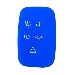 [LRFS5B-A] ETUI EN SILICONE POUR TELECOMMANDES KEYLESS AVEC 5 BOUTONS LAND ROVER - BLEU