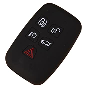 [LRFS5B-N] SILICONE CASE FOR 5-BUTTON KEYLESS REMOTES LAND ROVER - BLACK