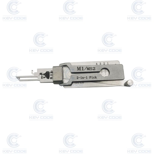 [MS1/MS2] LISHI 2 IN 1 M1 MS2 MASTER PICK FOR PADLOCK / ANTI-REFLECTIVE