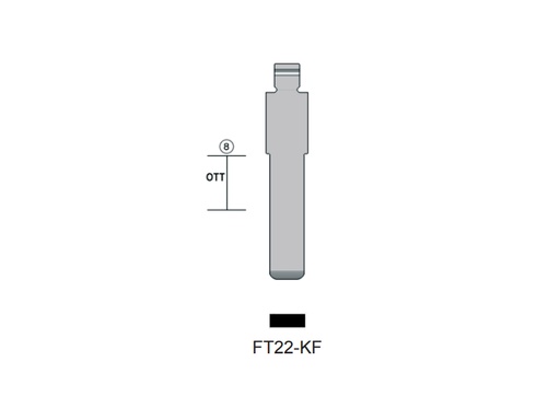 [MAFT22ES01] EBAUCHE KEYLINE FIAT FT22 (SIP22, TP02) POUR MAVIK
