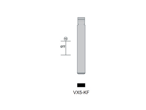 [MAVX5ES01] EBAUCHE KEYLINE OPEL VX5B (HU100, 11P1, Z) POUR MAVIK
