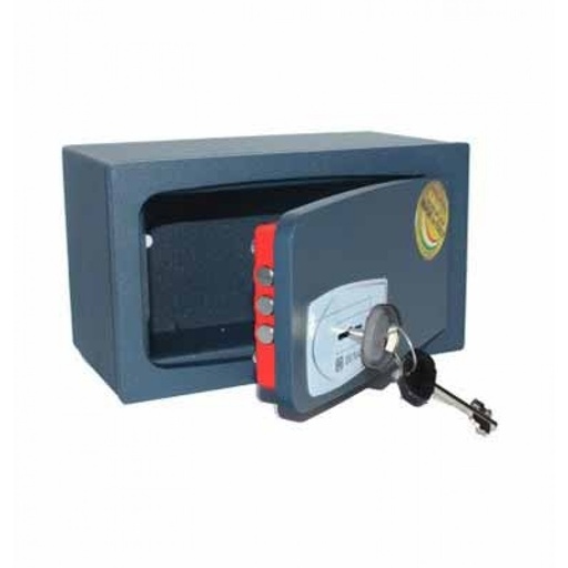[MB/0] COFRE DE SEGURIDAD CON LLAVE DE DOBLE PALETÓN 130 X 220 X 120 MM 