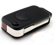[MR64CS1B] MERCEDES FOLDING REMOTE CASE 1 BUTTON KEY BLADE 2 TRACKS (DOUBLE CUT) HU64 OLD MODEL