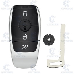 [MR64CS3B-KL] CARCASA MANDO MERCEDES 3 BOTONES KEYLESS HU64
